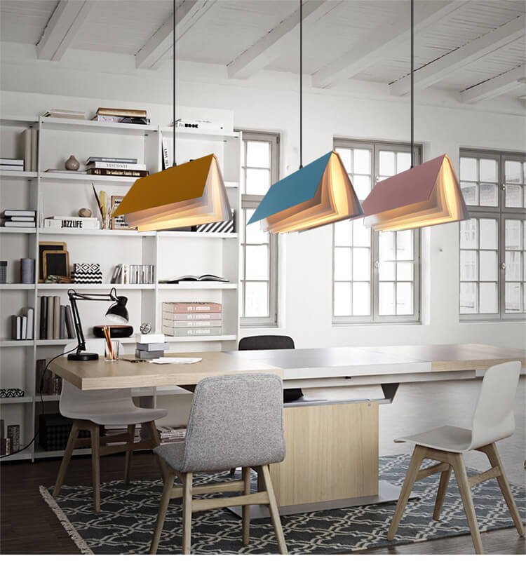Flying Book Pendant Light Modern Book