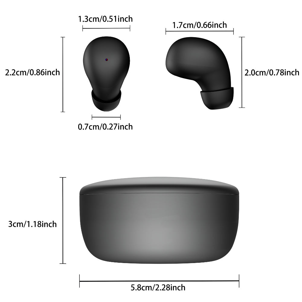 Wireless Mini Earbuds In Ear Touch Control