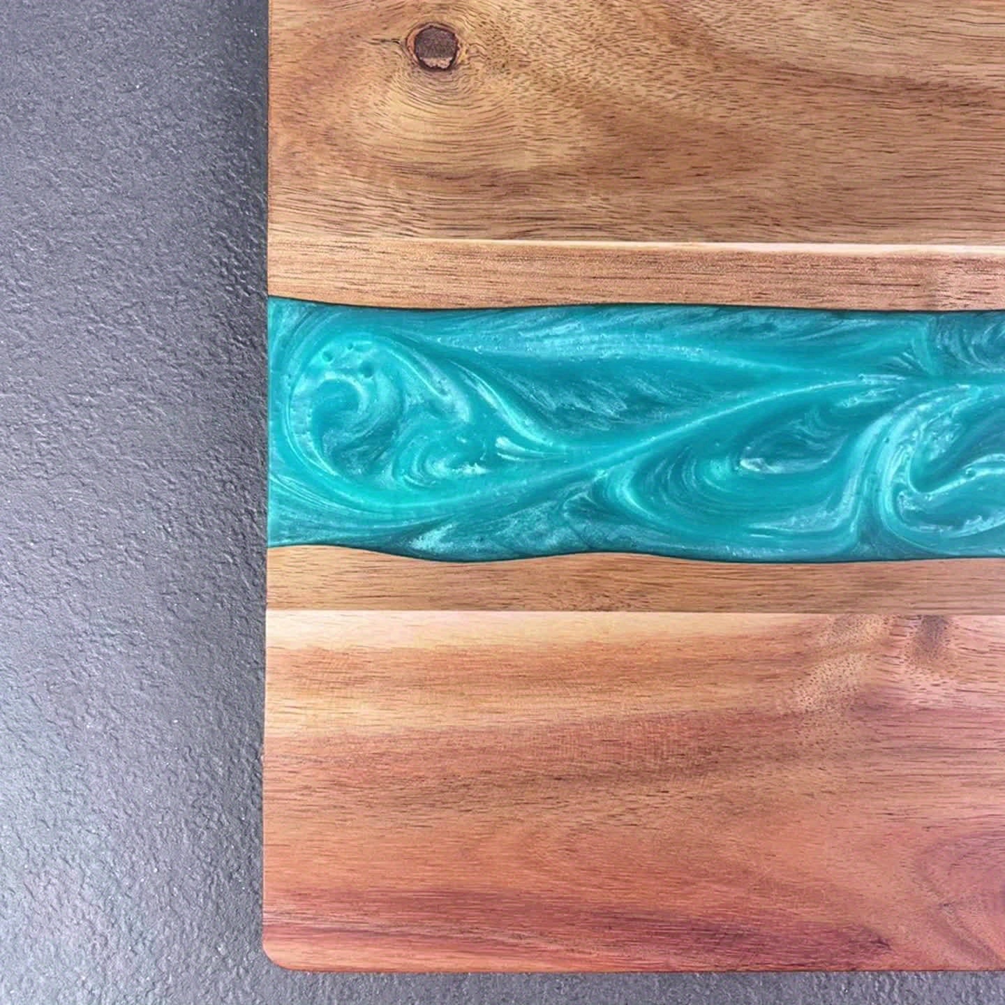 Resin River Cutting Board Acacia Wood