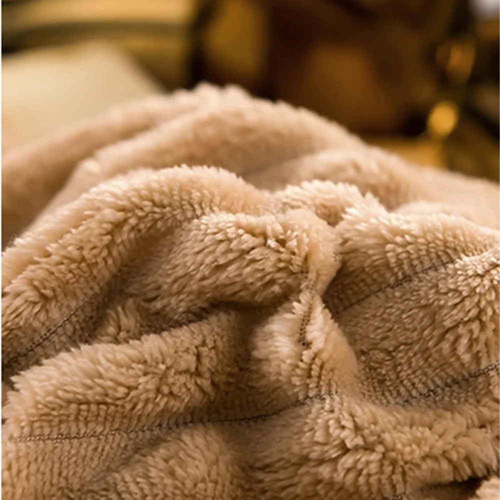 Bedding Duvet Cover Set Plush Style Winter