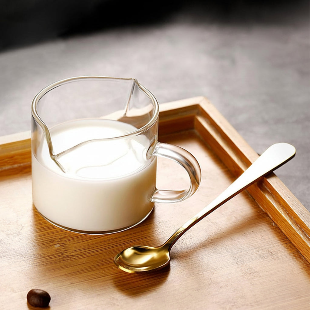 Espresso Cups Glass Double Spout Measuring
