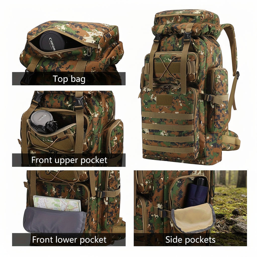 Hiking Backpack Large Capacity Tactical