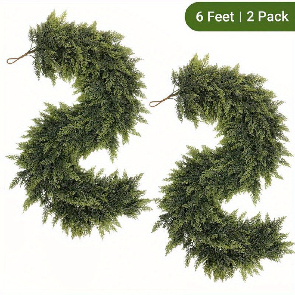 Christmas Garland Artificial Greenery Art