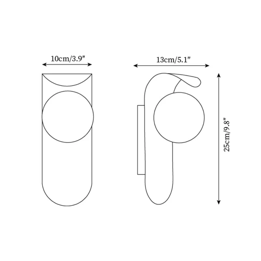 Icar Scandinavian LED Wall Lamp Minimalist