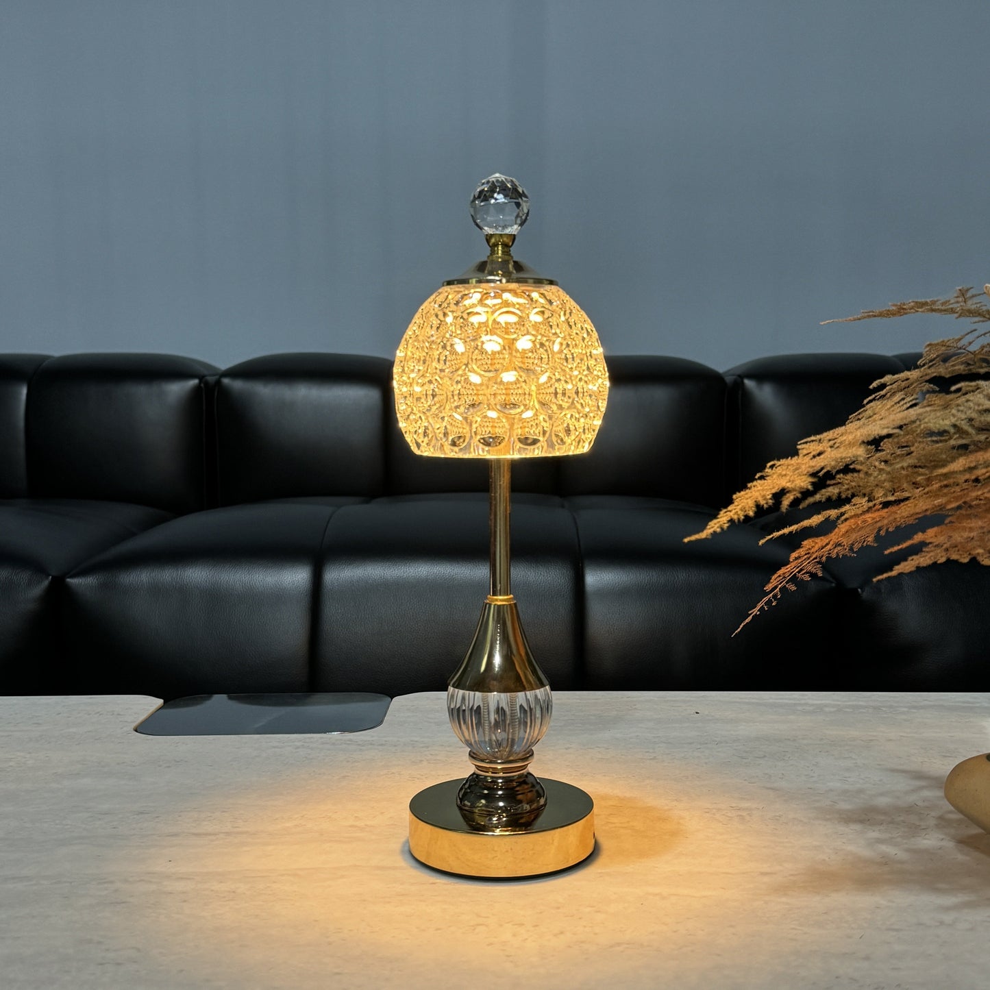 Crystal Touch Table Lamp Rechargeable LED