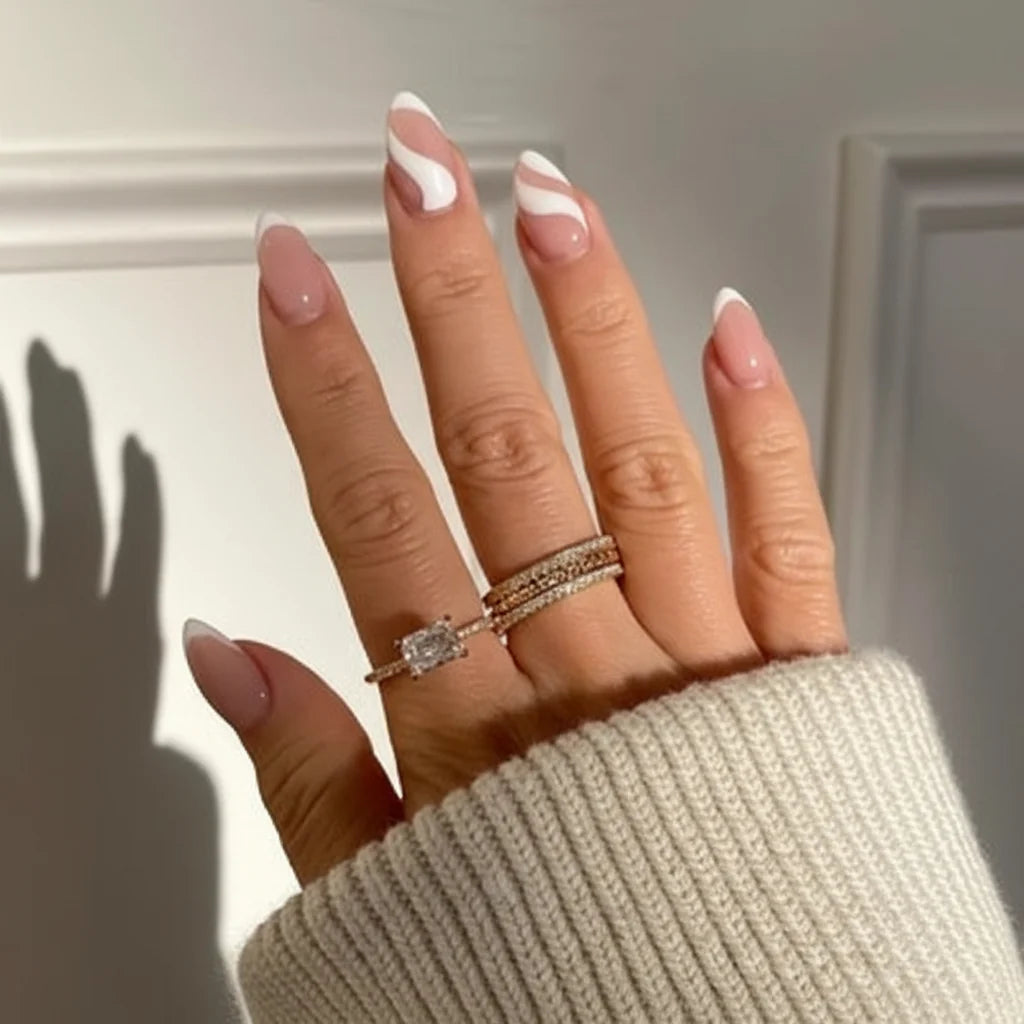 Stacking Ring Geometric Silver Band Cubic