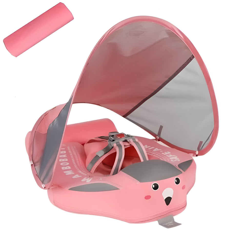 Baby Pool Float Infant Swim Float Canopy