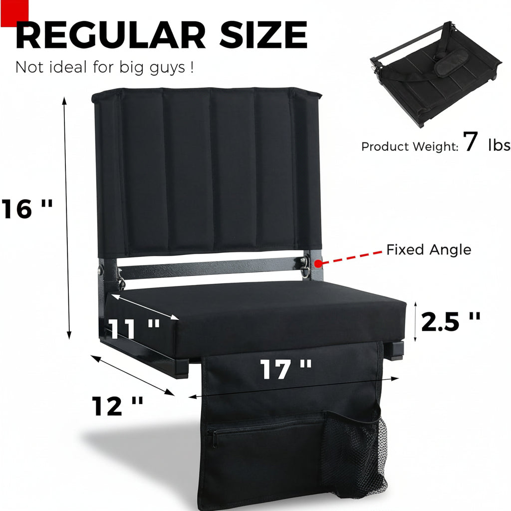 Stadium Seat Padded Folding Bleacher Chair