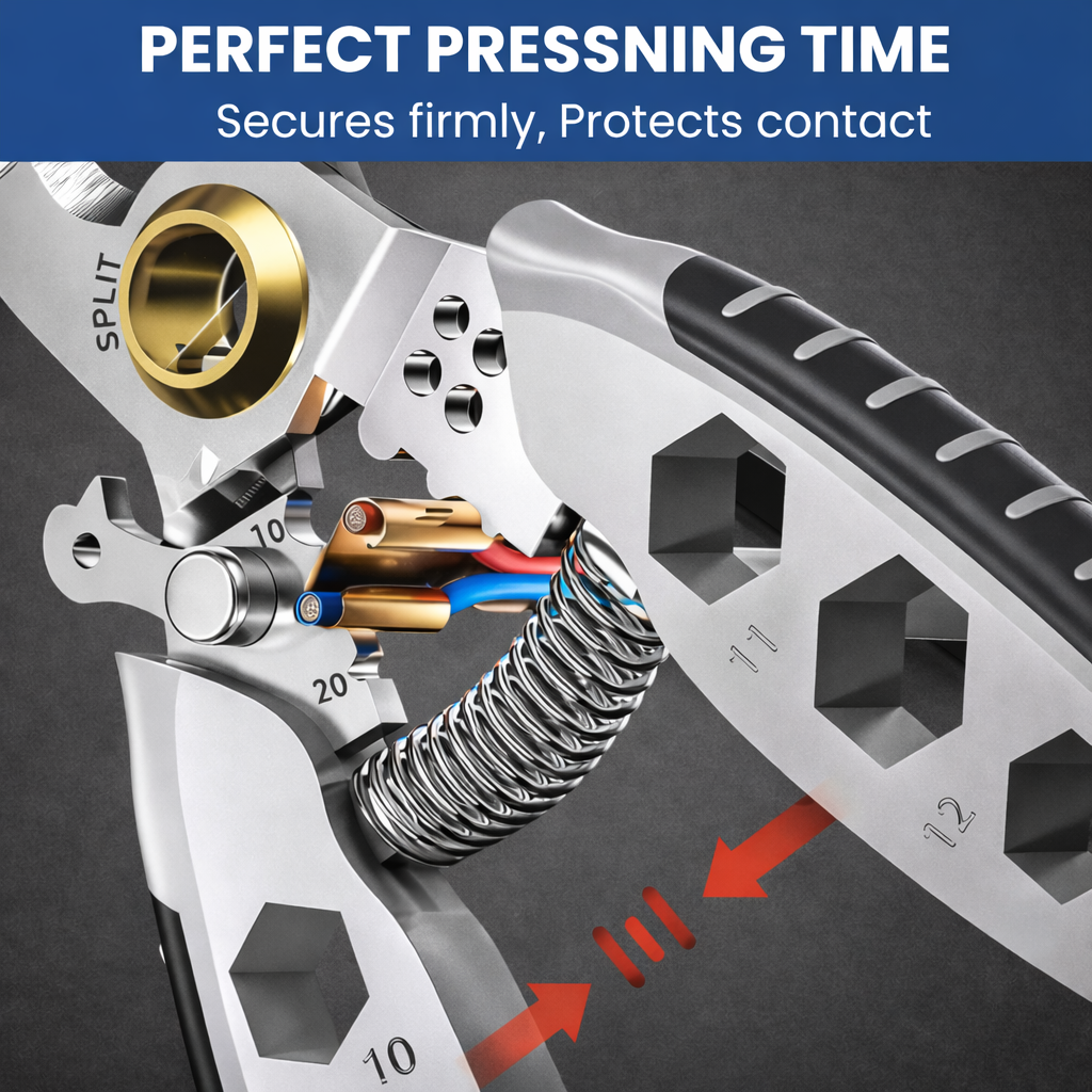 Wire Stripper Crimping Multi Tool With Steel