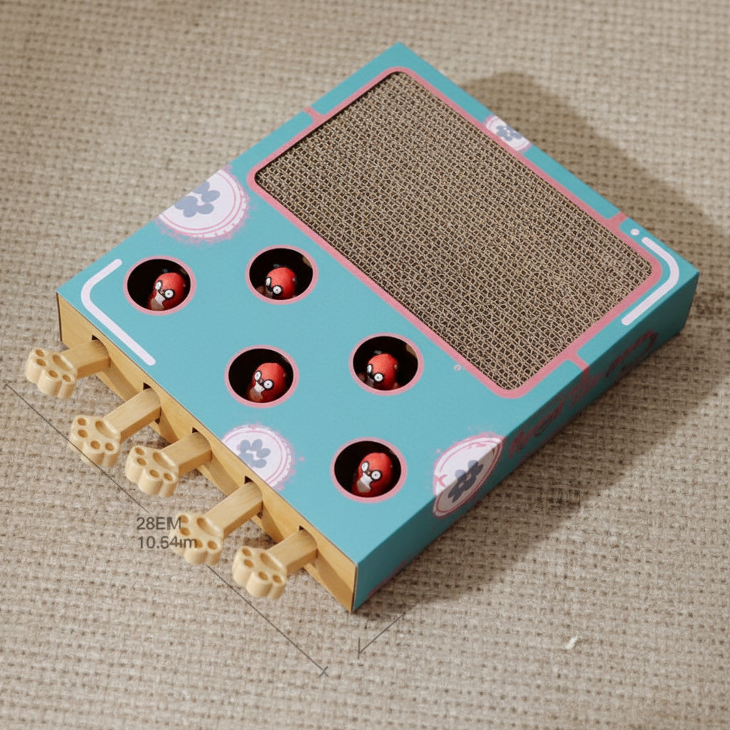 Cat Scratcher Puzzle Box Interactive Toy