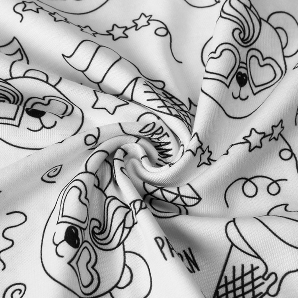 Kids Pajamas Creative Christmas Coloring Set