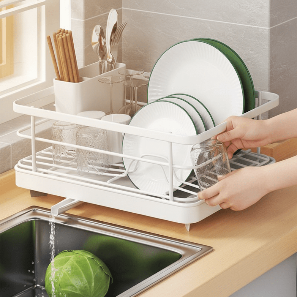 Dish Drying Rack Stainless Steel Compact