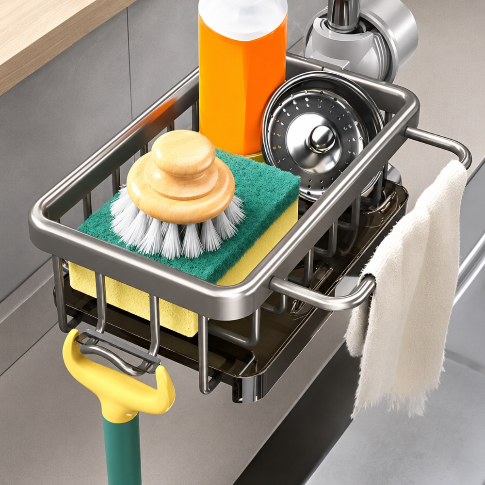 Dish Drying Rack Sink Caddy Organizer