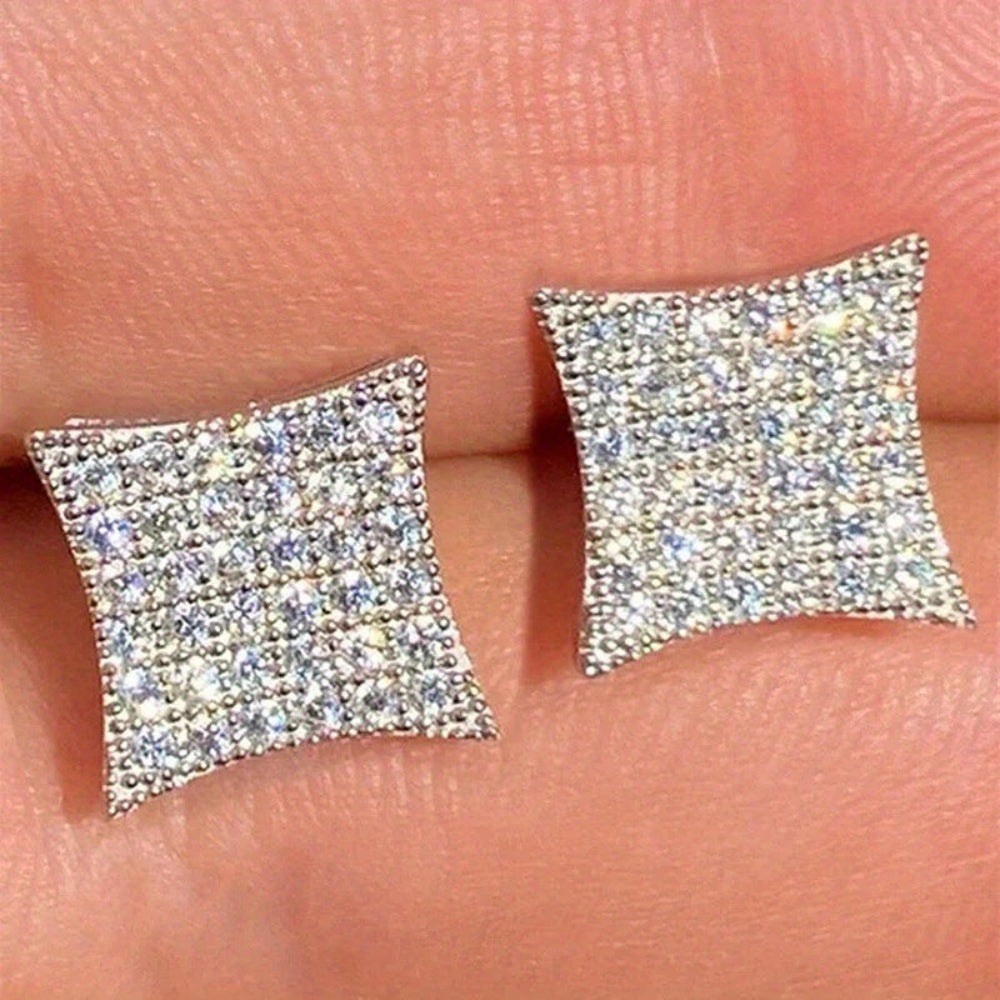 Earrings Mothers Day Gift Rhinestone Square