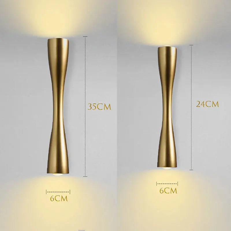 Modern Gold Wall Light Nordic Up &