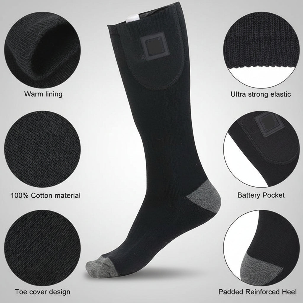 Heated Socks Electric Thermal Foot Warmer