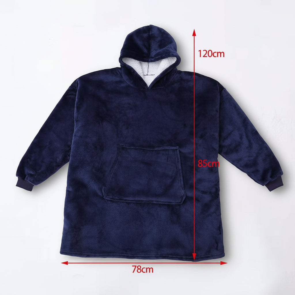 Wearable Cozy Blanket Hooded Thick Warm