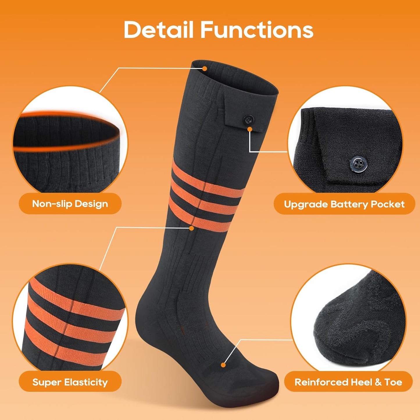 Heated Socks Temperature Control App Control