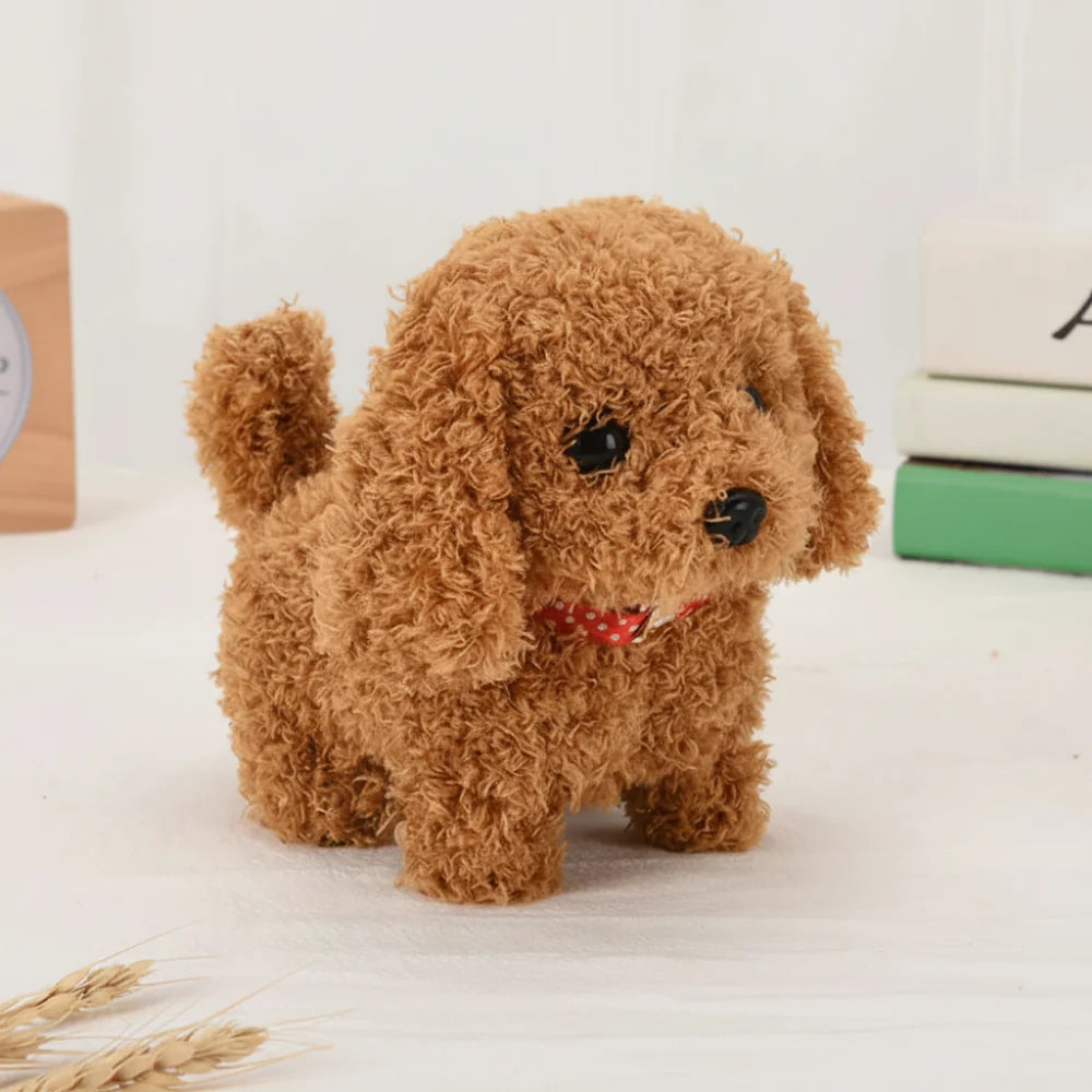 Interactive Dog Toy Plush Puppy Walking