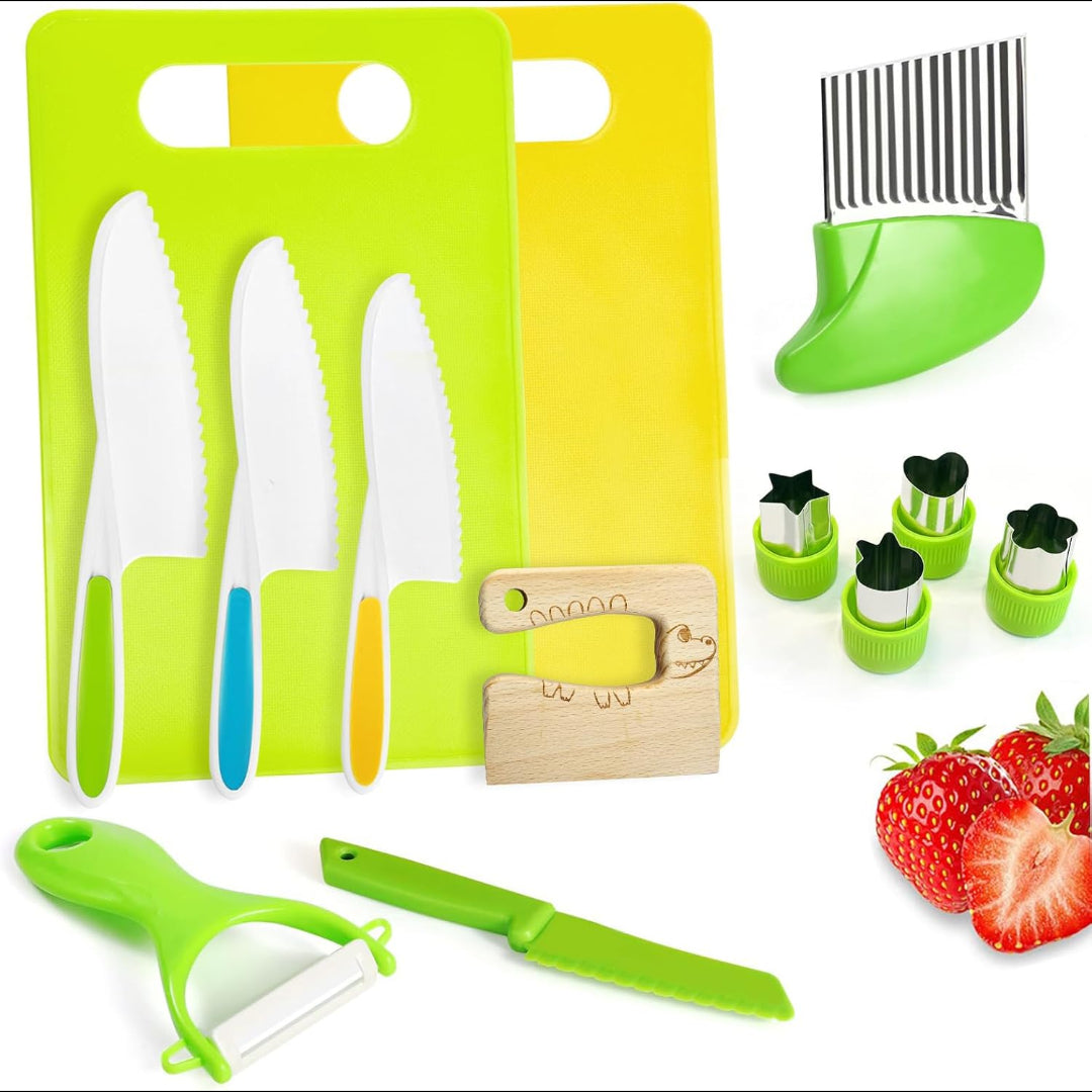 Kids Knife Set Toddler Cooking Utensils