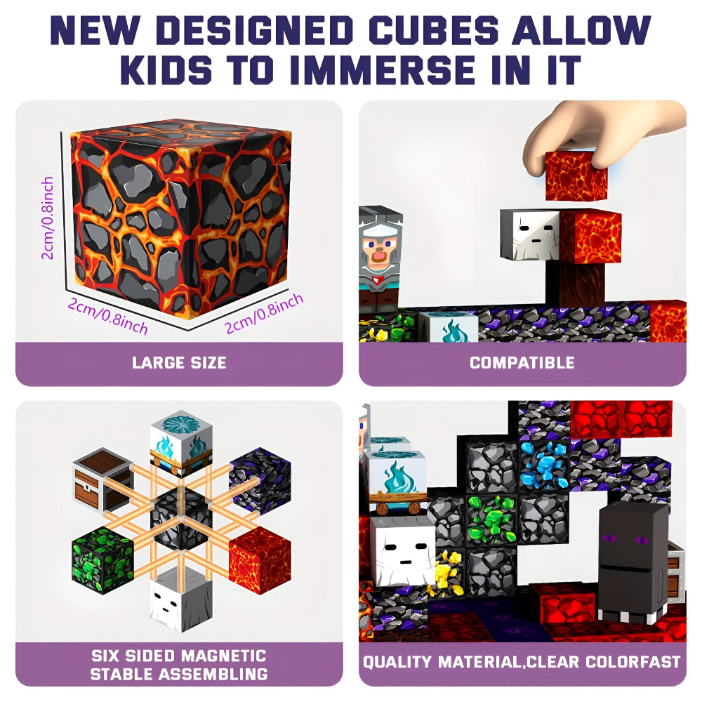 Magnetic Blocks Creative Building Cube Set