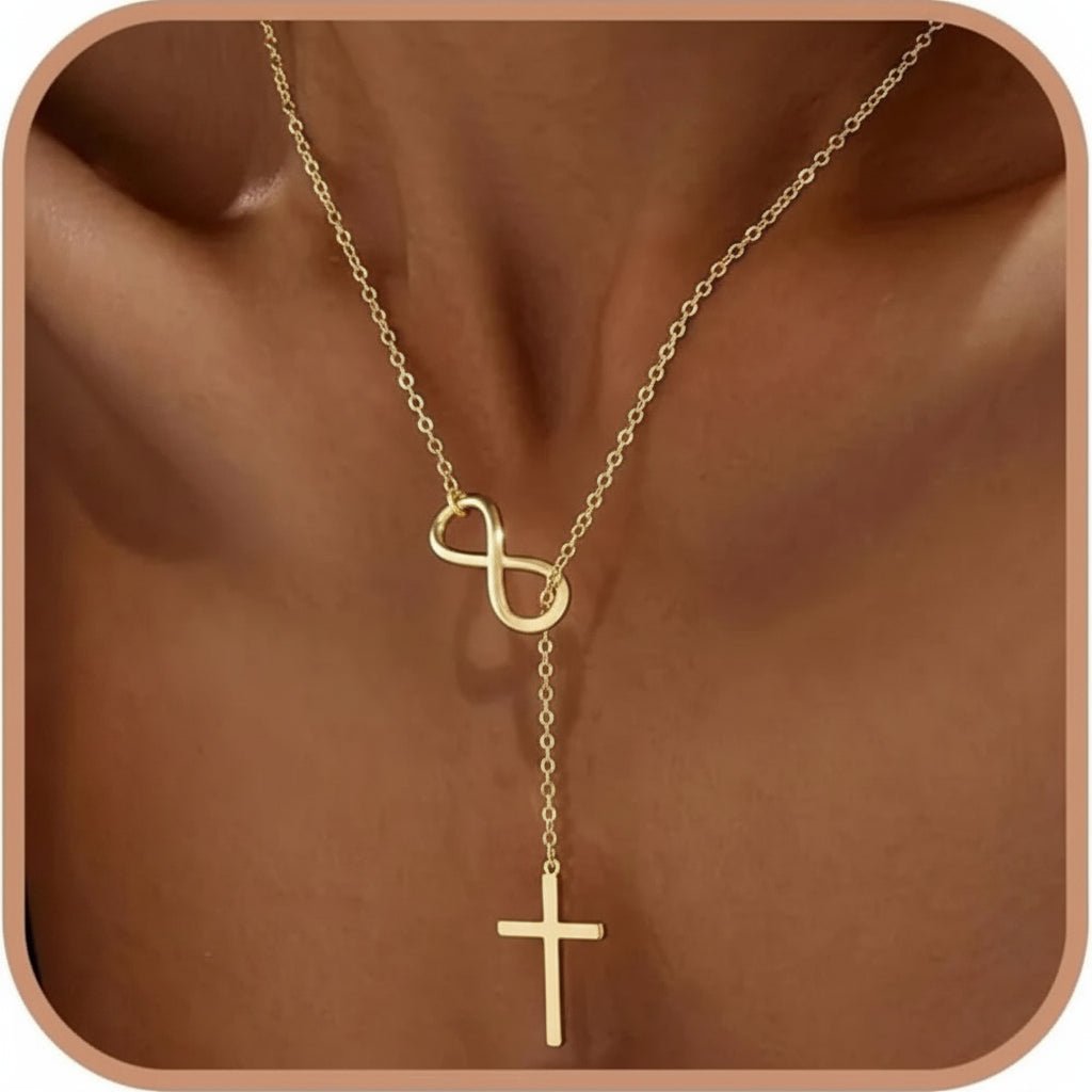 Necklace Cross Y Pendant Mothers Day Gold