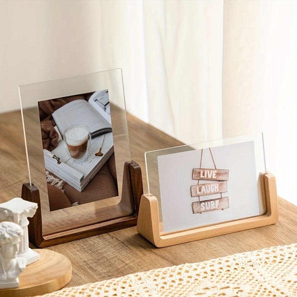 Photo Frame Acrylic Tabletop Display Solid