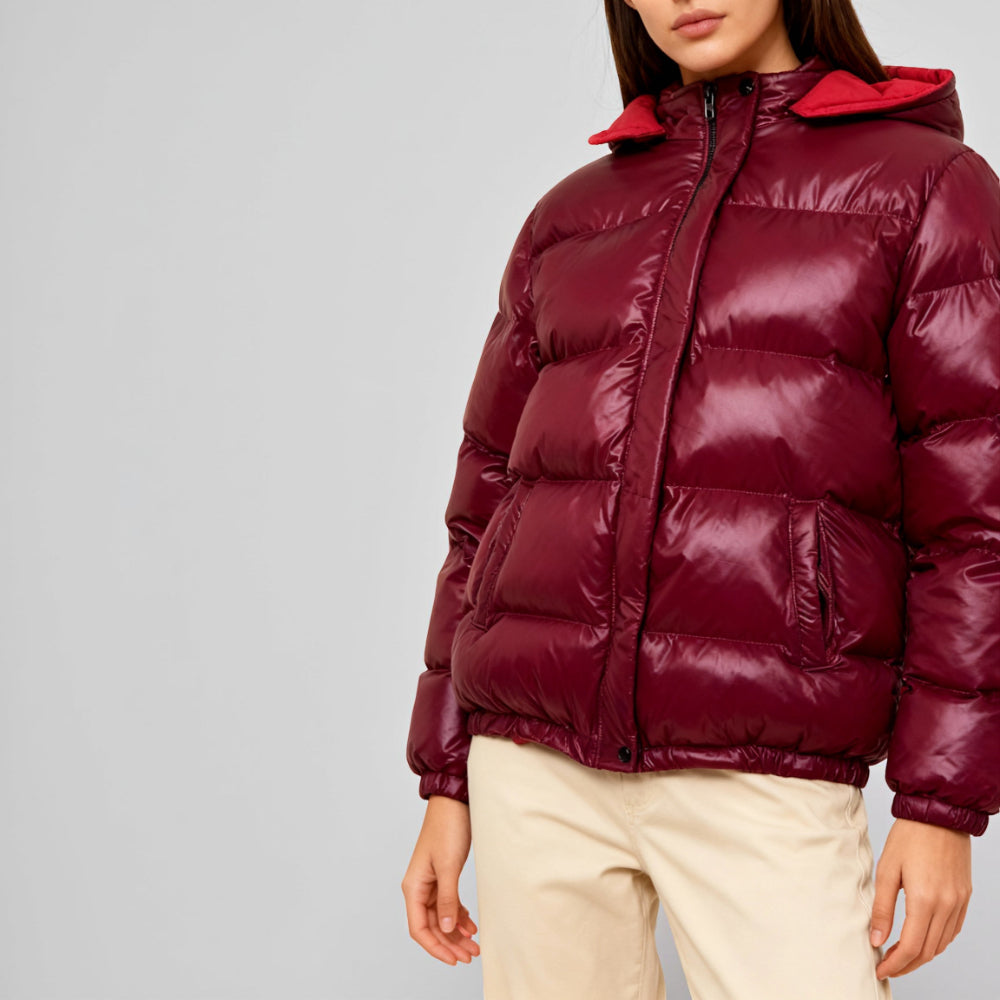 Women Insulated Puffer Jacket Hooded Winter
