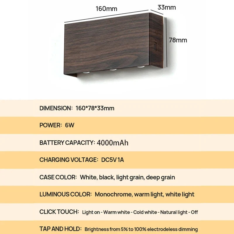 Lumiblock Rechargeable Wall Lamp Minimalist
