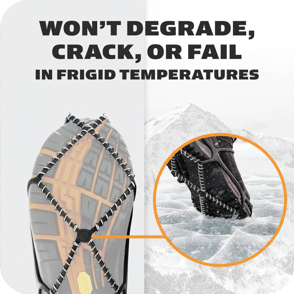 Ice Cleats Traction Spikes Shoes Steel Coil