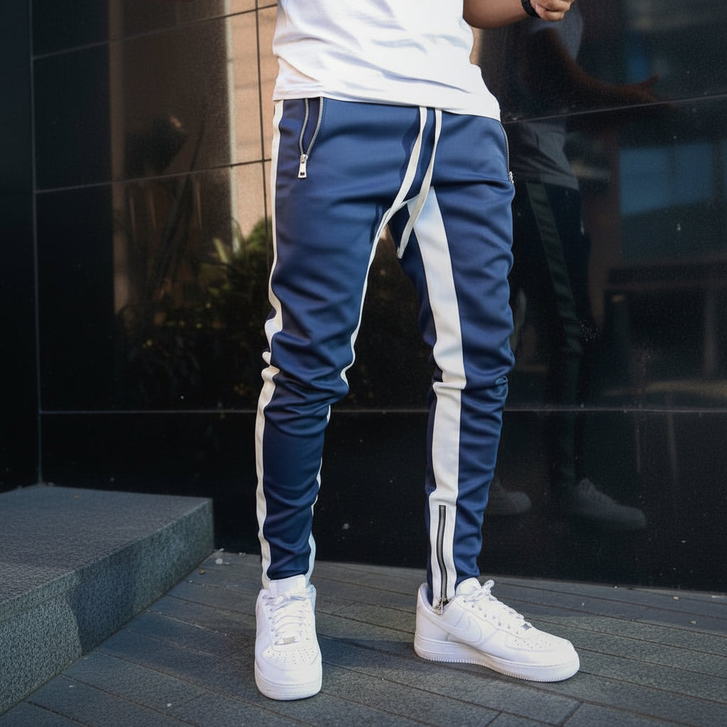 Joggers Men Slim Fit Side Stripe Athletic