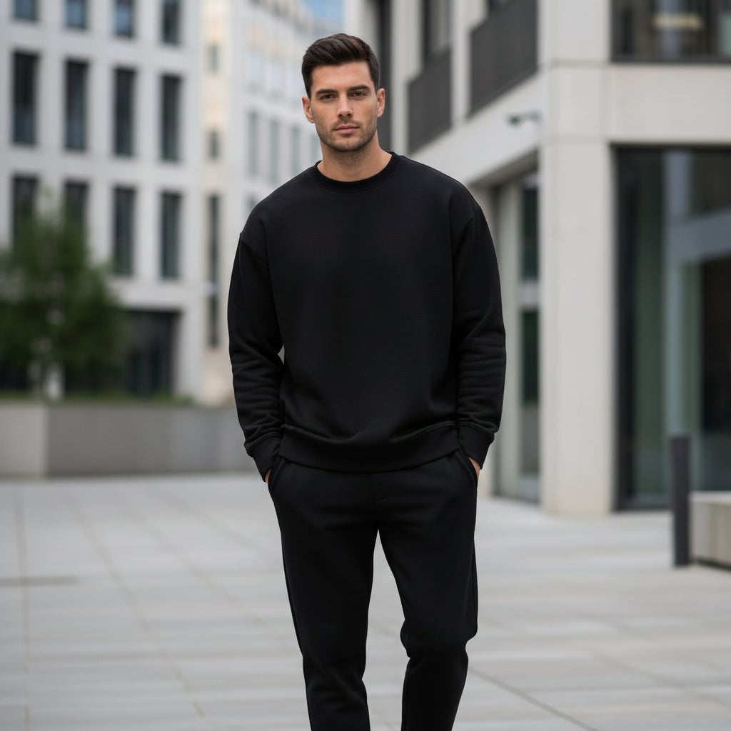 Mens Sweatshirt Casual Crew Neck Pullover