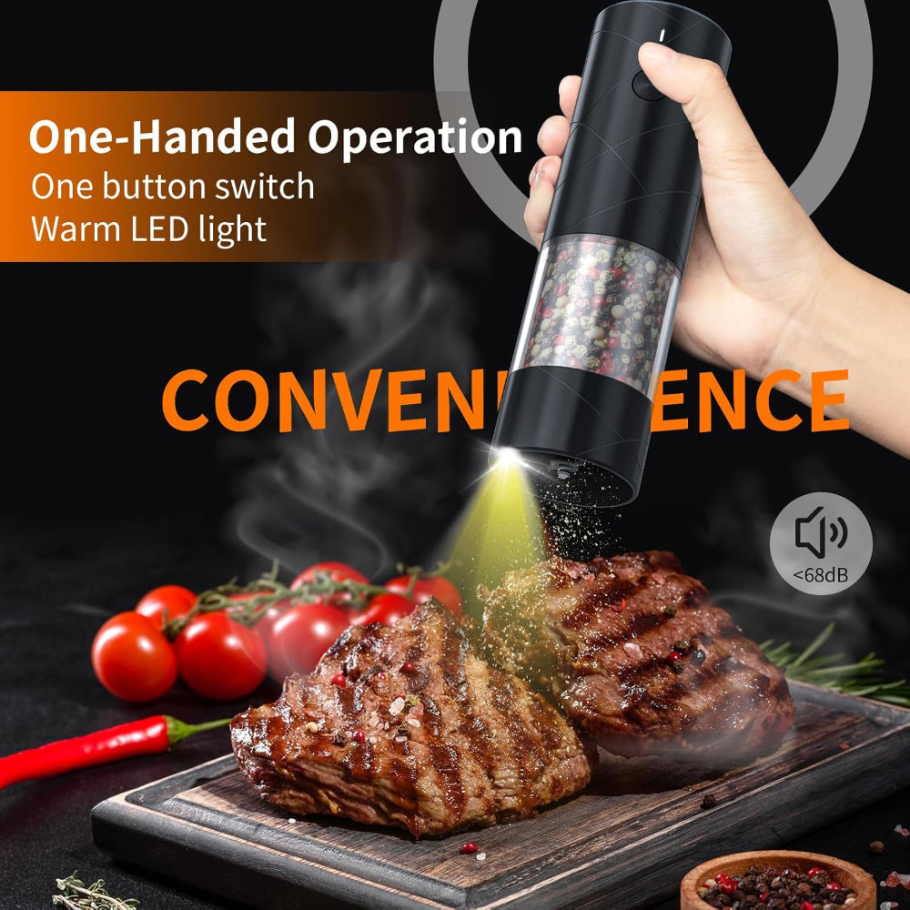 Salt Pepper Grinder Electric Rechargeable