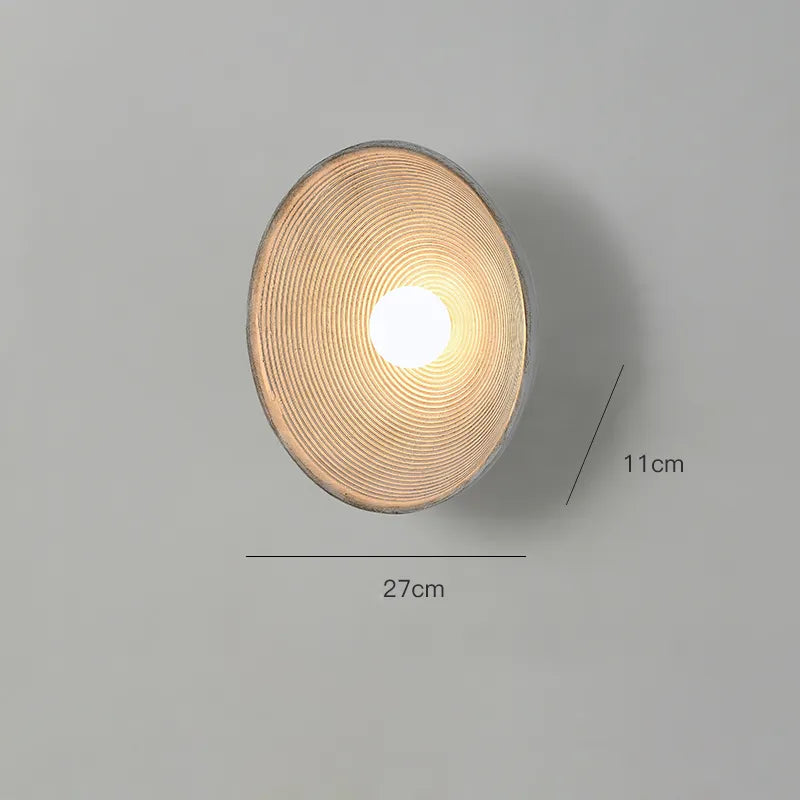Rustic Wood Wall Sconce Handcrafted LED Wall
