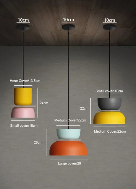 Nordic Colorful Macaron Pendant Light