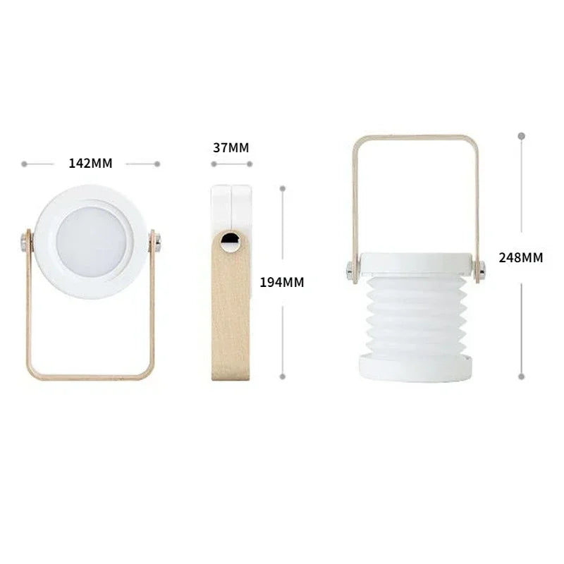 Creative Wooden Handle Portable Lantern
