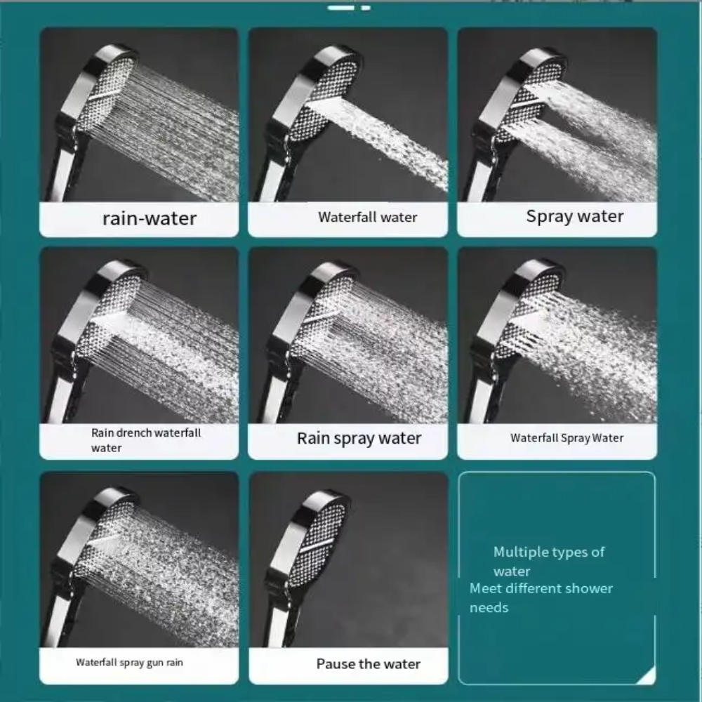 Shower Head High Pressure Filter Turbo Boost