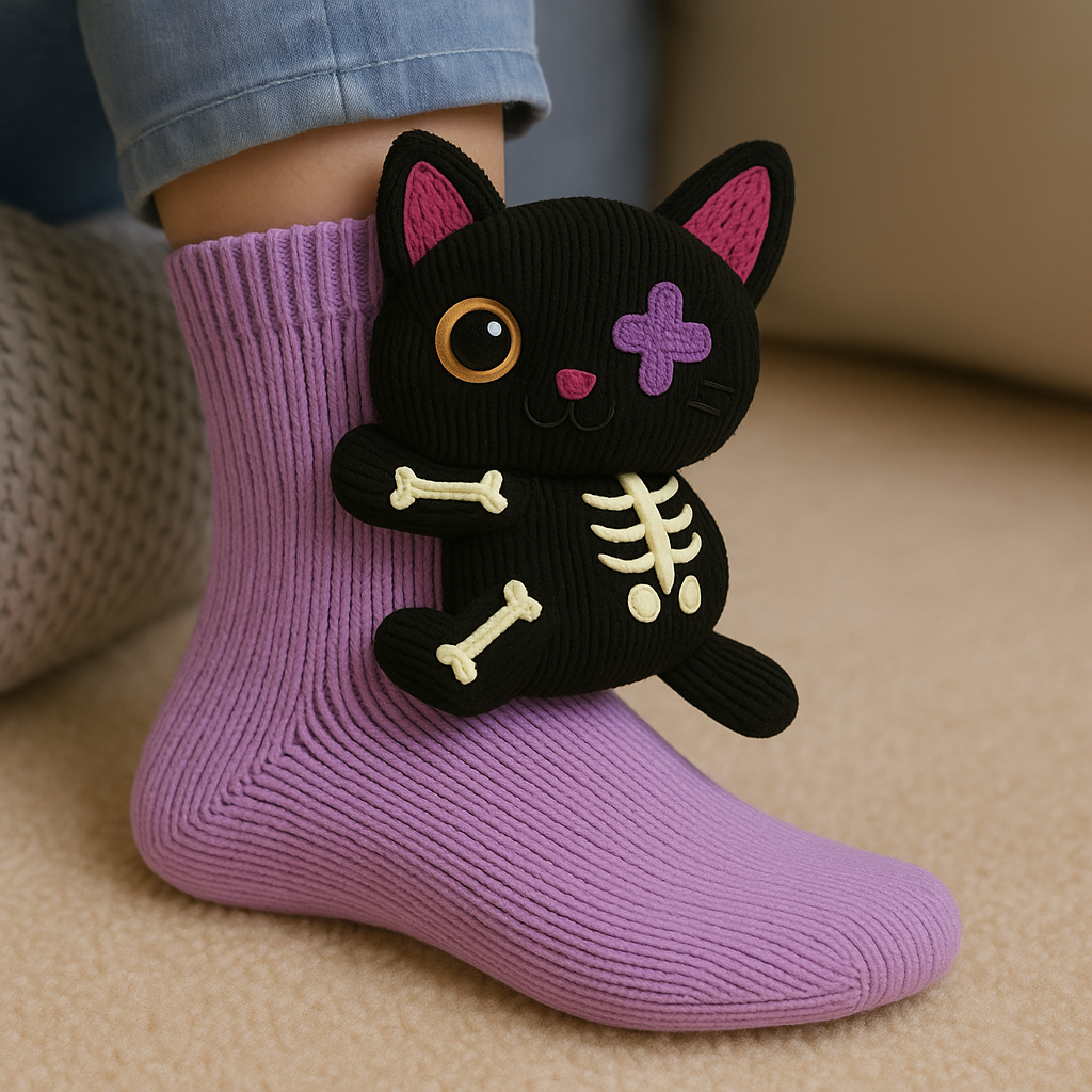 Socks Winter Plush Animal Slipper Style
