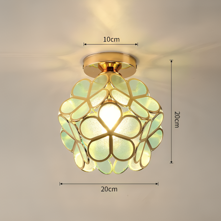 Retro Flower Ceiling Light Colourful Vintage