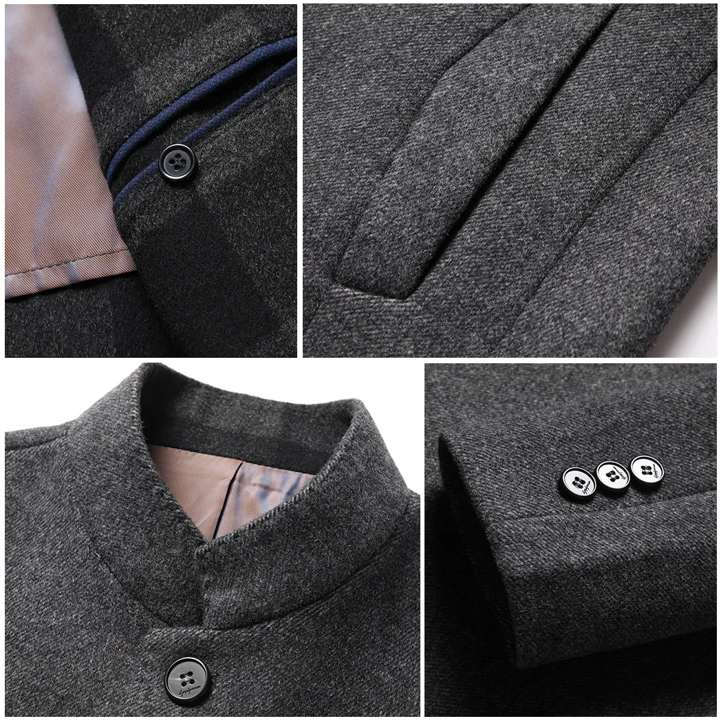 Winter Jacket Men Waterproof Quilted Down