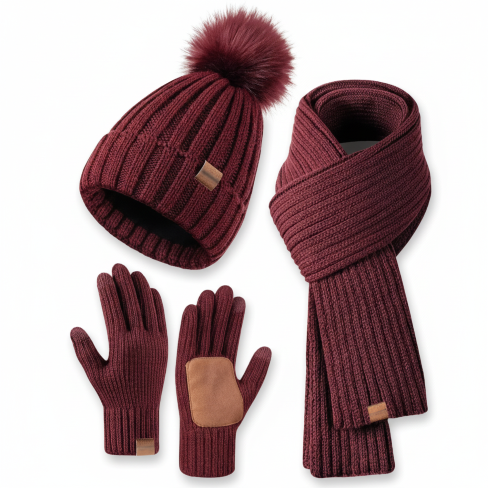Winter Accessories Knit Hat Scarf