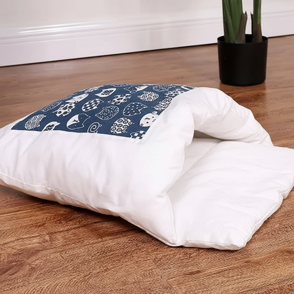 Cat Bed Pet Sleeping Bag Cozy Cave