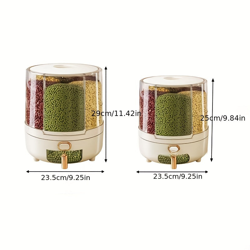 Rotating Airtight Food Storage Container