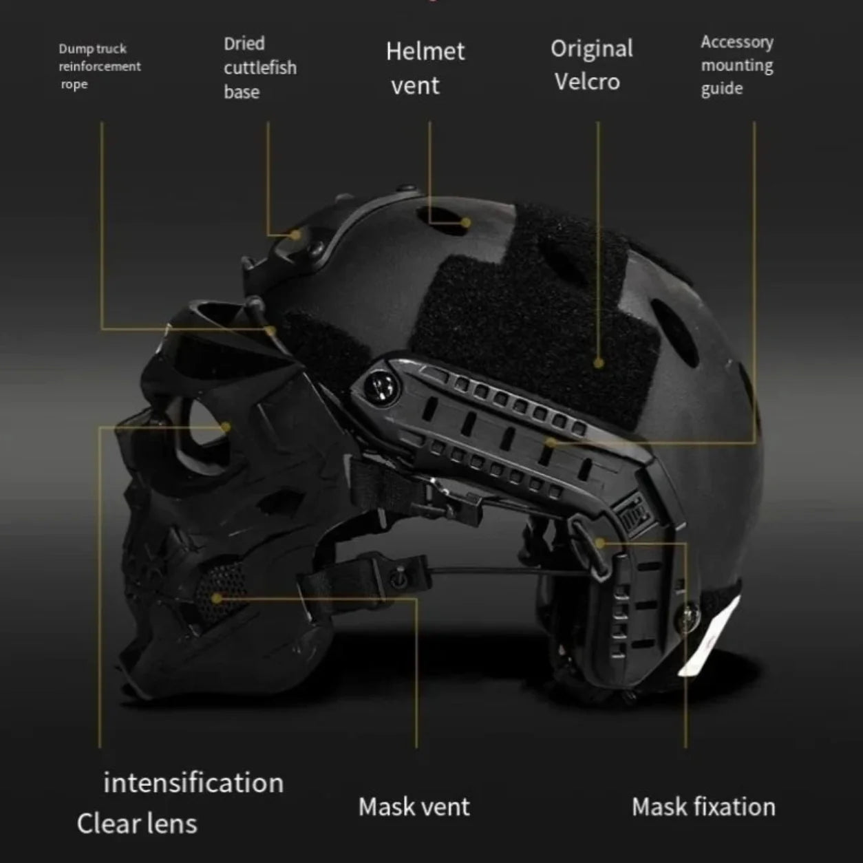 Halloween Mask Skull Tactical Helmet Outdoor