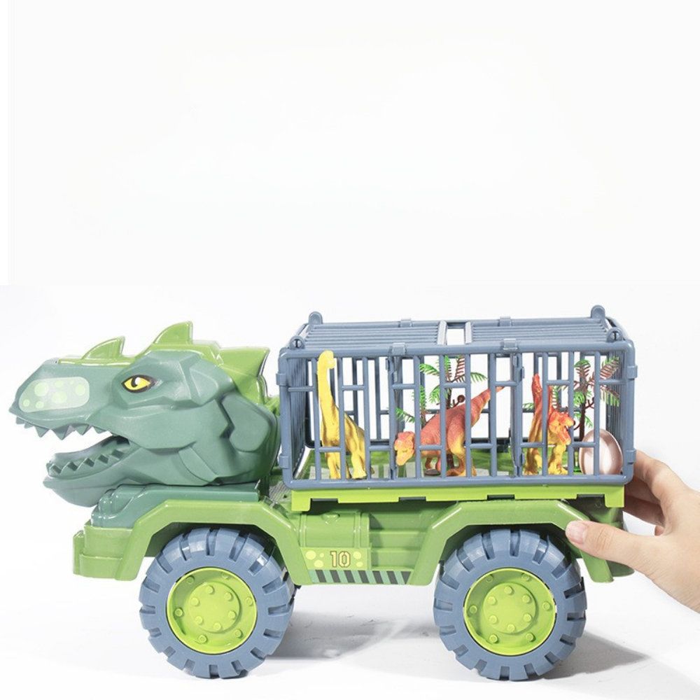 Dinosaur Toy Truck Playset Cage Vehicle