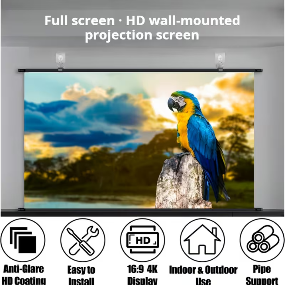 Projector Screen HD Widescreen Movies Sports