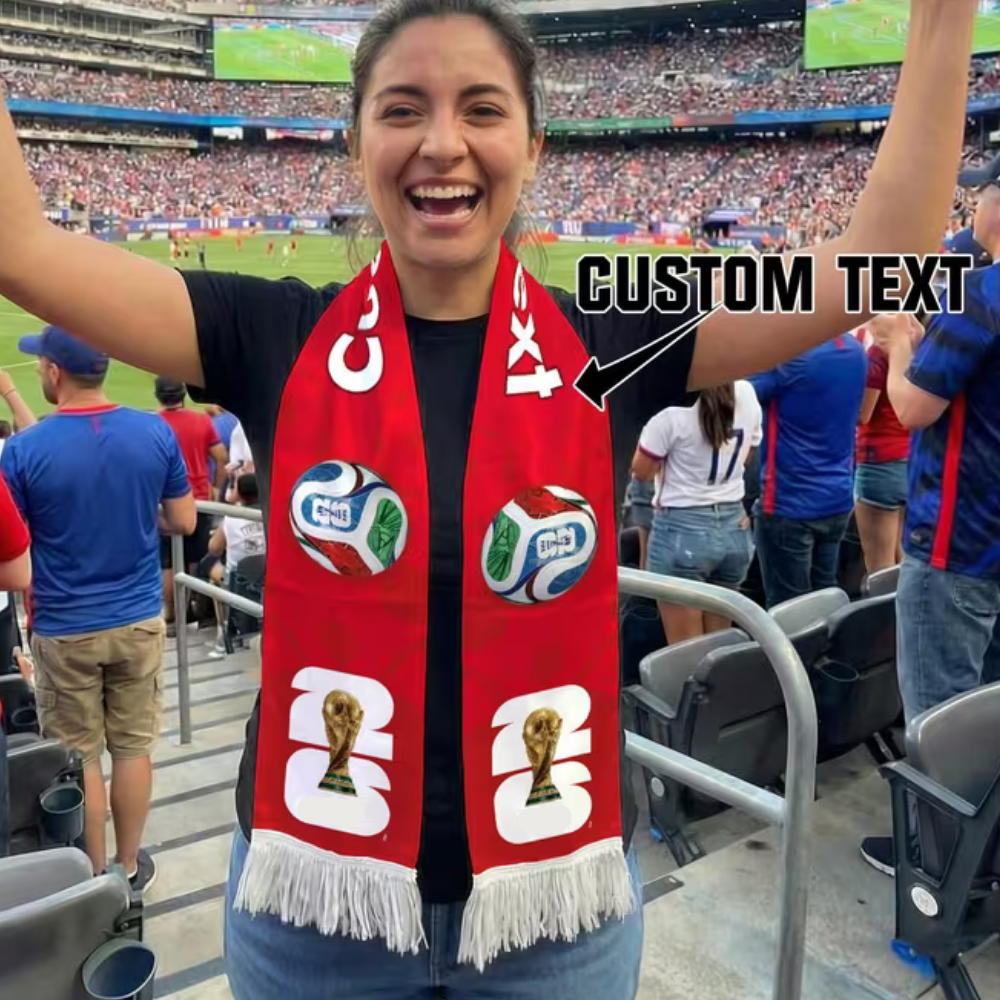 Custom Scarf Mexico Flag Soccer Fan
