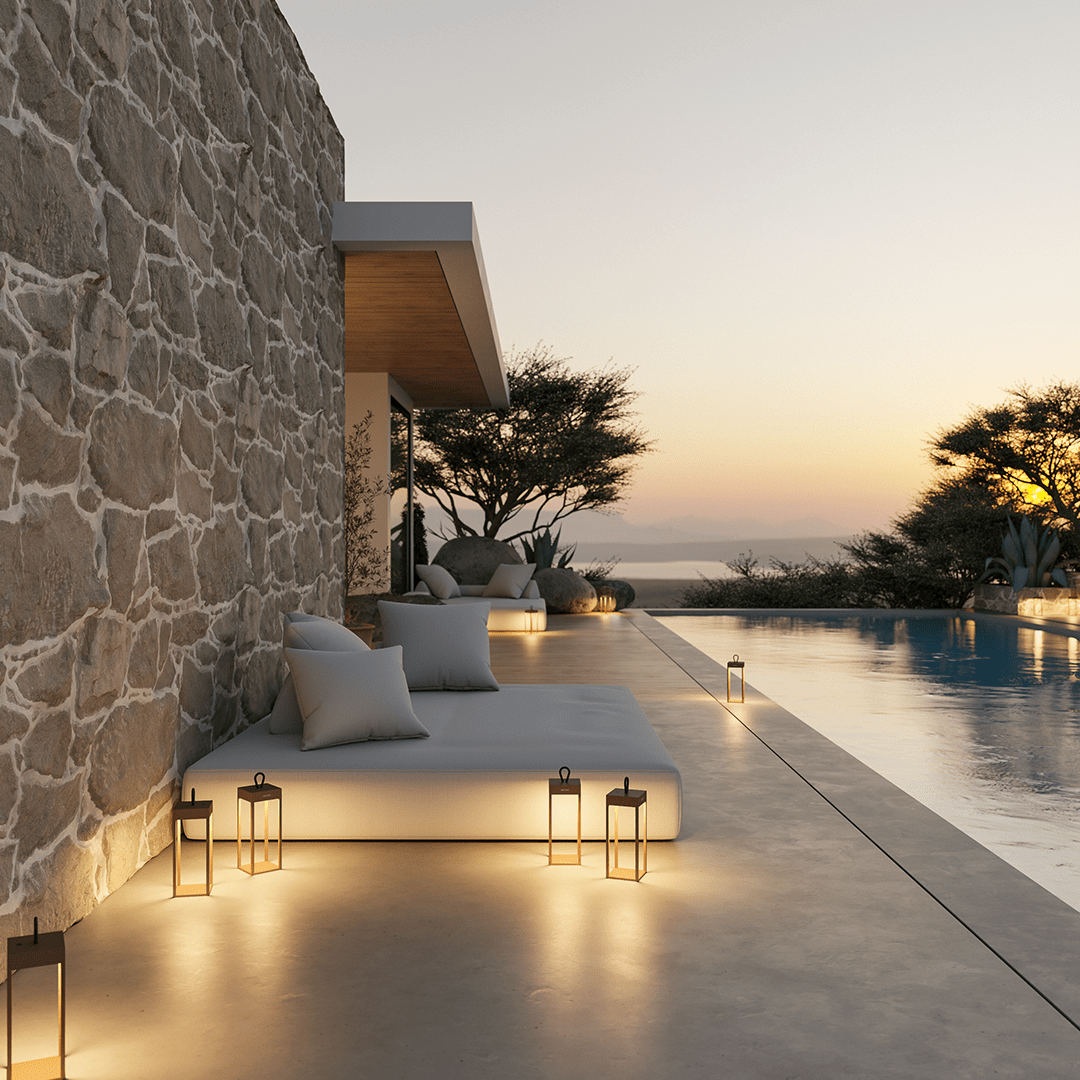 LED Table Lamp Outdoor Portable Rechargeable