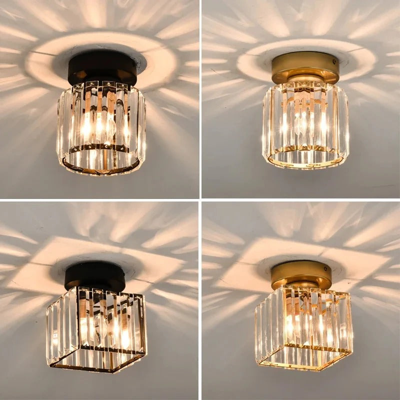 Crystal Ceiling Light Elegant Corridor &