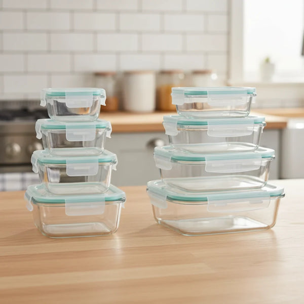 Meal Prep Containers Glass Food Storage